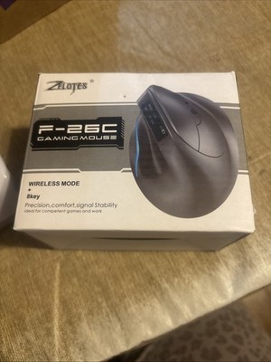 ZELOTES F-26C Desktop Upright Mouse Ergonomic 3200DPI 2.4G Bluetooth-Compatible