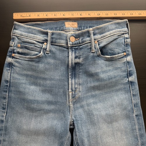 Mother Denim Jeans Damen 27 Mid Rise Dazzler Ank ausgefranster Saum gerade Taschen - Bild 16 von 16