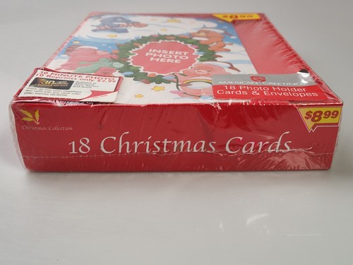 Vintage Care Bears American Greetings Photo Holder Christmas Cards Sealed! - Picture 5 of 6