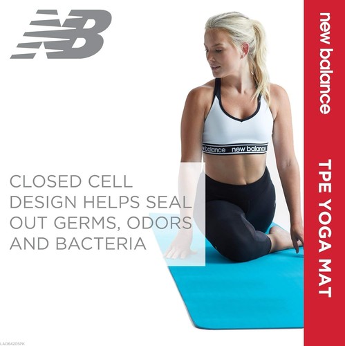 new balance schwarze Trainings-Yogamatte - Bild 5 von 6