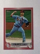 2022 Topps Series 2 - Jack Flaherty #588 Mother’s Day Hot Pink /50