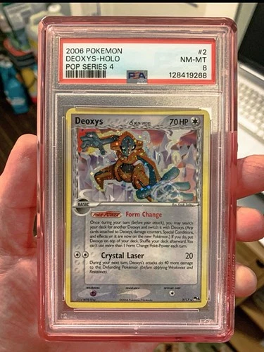 Pokemon Deoxys Holo POP Series 4 2/17 PSA 8