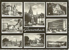 Postcard Gummersbach-Gymnasium, country school home, old marketplace, provincial-from 1965