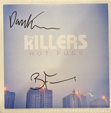 Brandon Flowers Ronnie Dave KILLERS Signed Autographed Hot Fuss Vinyl Album