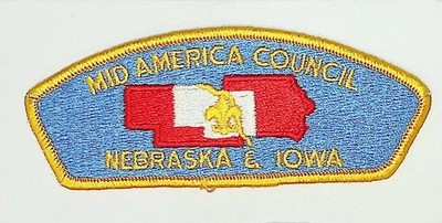 Mid-America Council Boy Scout Council Patch CSP Nebraska Iowa