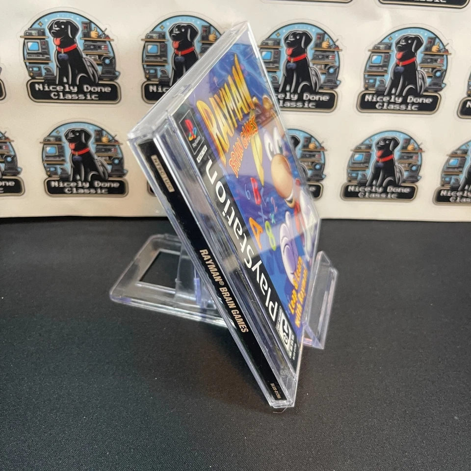 Rayman Brain Games (Sony PlayStation 1, 2001) PS1 - Etiqueta Negra - Completo En Caja Original Foto 2 de 4