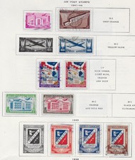 10 Dominican Republic Air Post Stamps from Quality Old Antique Album 1941-1945