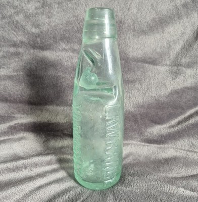 Antike Lawrance Yarmouth Trade Codd Vintage Glasflasche Vintage Marmor selten