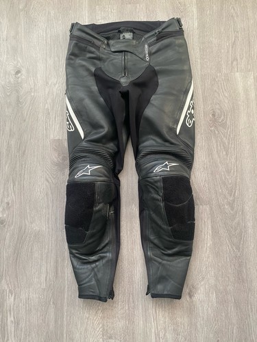 Alpinestars Lederkombi 2-teilig Herren - Schwarz/Weiß - Größe 50 - Gebraucht - Bild 6 von 7