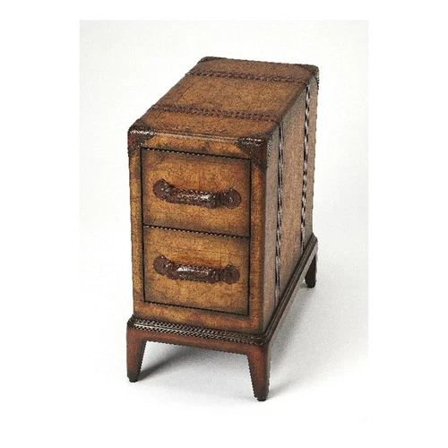 Butler Specialty Company Vasco Old World Map Side Table - Brown - Picture 1 of 5