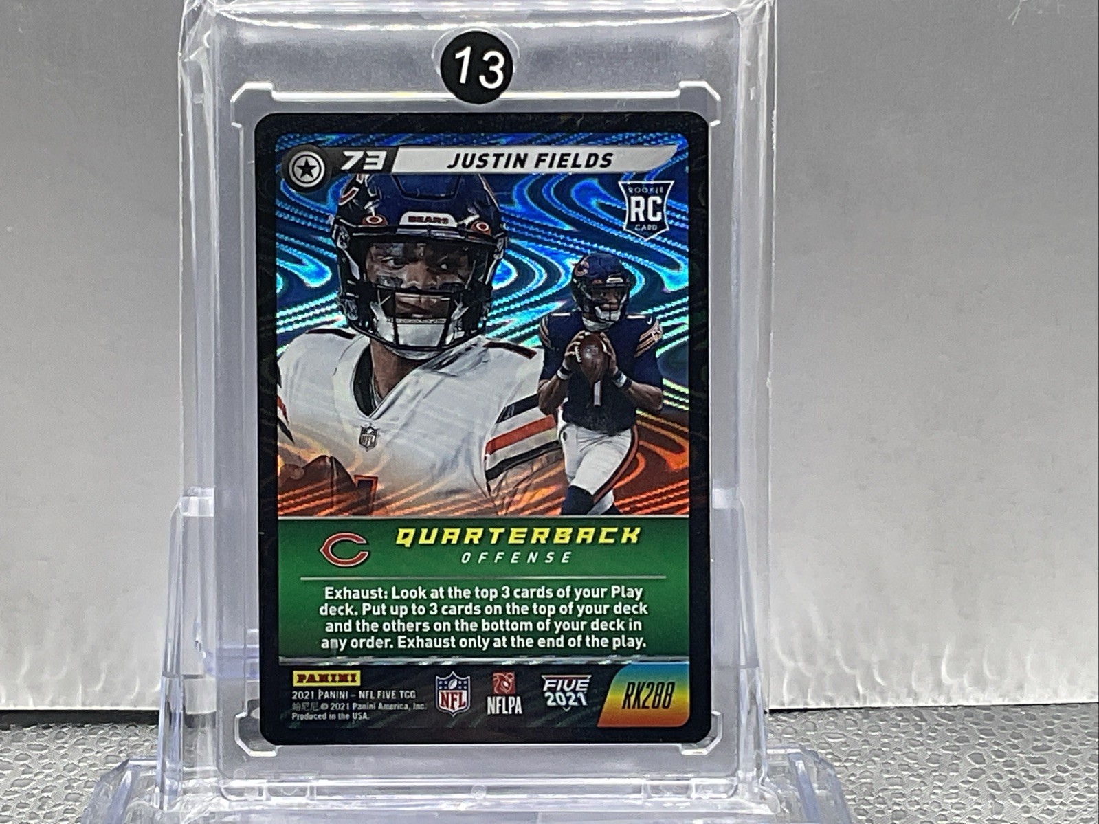 Justin Fields Panini NFL Five #RK288 Swirl-O-Rama