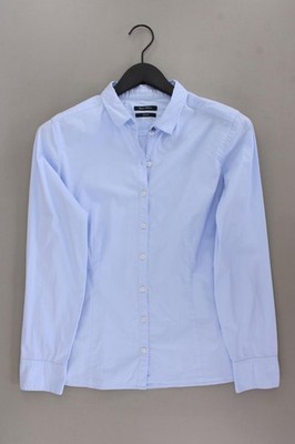 Marc O'Polo Langarmbluse Classic Bluse für Damen Gr. 42, L blau aus Baumwolle