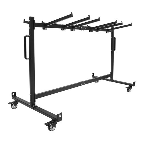 Folding Chair Rack Dolly Cart W/lock Caster Max 42 Foldingtables 12 Hanging Rods