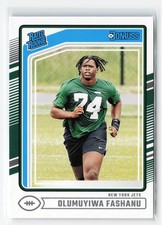 OLUMUYIWA FASHANU #330 RC 2024 PANINI DONRUSS JETS ROOKIE