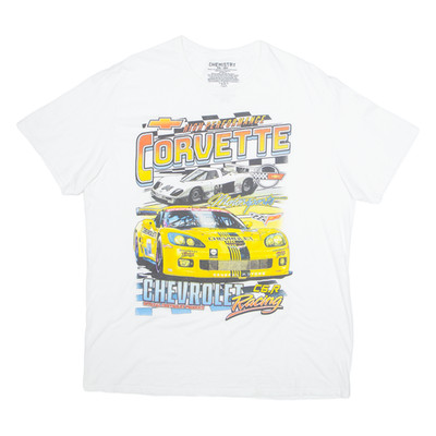 CHEMISTRY Corvette Herren T-Shirt Weiß USA XL