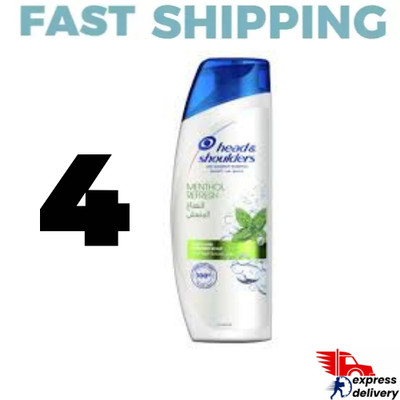 4X Head & Shoulders Menthol Refresh Anti-Dandruff Shampoo with Menthol 350ml