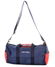 Nautica Racer Logo Duffel Bag Navy Blue