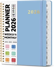 2026 Planner, Weekly and Monthly Calendar Planner Book, January 2026 - December 