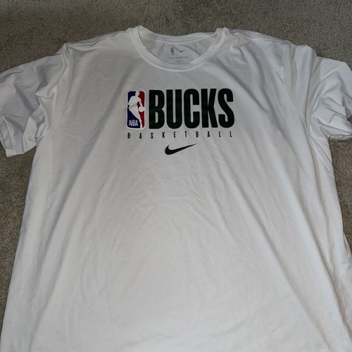 Milwaukee Bucks NBA Team Issue Nike player used Practice T-Shirt XXL Locker room