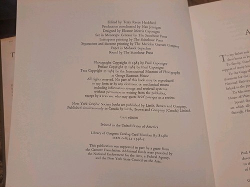 1983 SIGNED FIRST EDITION "THE WISE SILENCE" PHOTOGRAPHS BY PAUL CAPONIGRO IN DJ - Picture 6 of 24