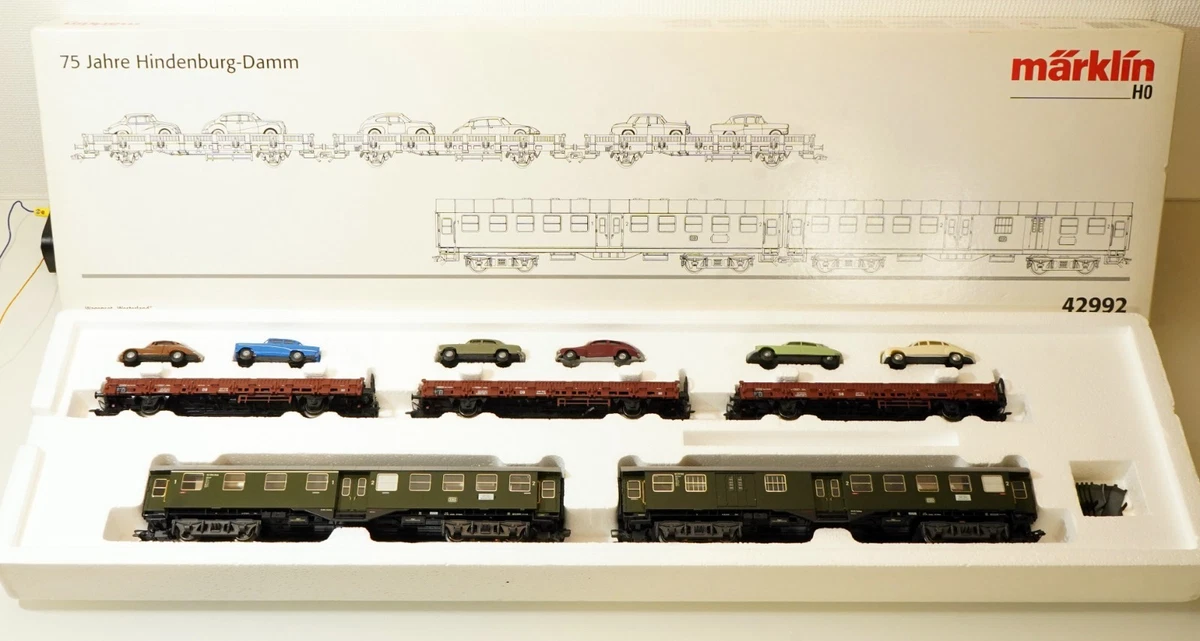 Lot De 4 Wagons Voyageurs Märklin 4040 En HO - Occasion