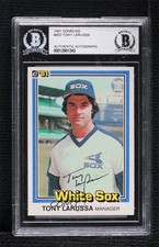 BAS 1981 Donruss Tony LaRussa #402 BGS Autentica Auto HOF 4f5