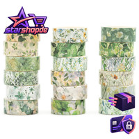 Washi Tape Set 18 Rollen Dekoratives Klebeband Bunt FüR Scrapbooking Planer