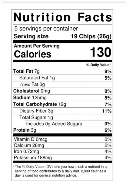 Siete NACHO Tortilla Chips Dairy Free GRAIN FREE 5 oz Bag - 2 PACK - Image 2 of 2