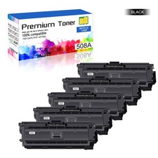 5PK CF360A Black Toner for HP 508A Color LaserJet M552dn M553dn M553n MFP M577c