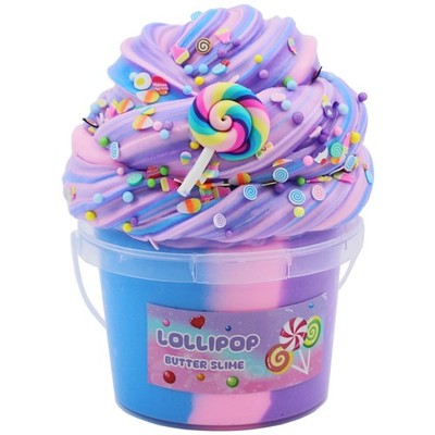 ICHICHI Multicolor Butter Slime,Non-Sticky and Super Soft Scented Purple Slim...