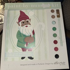 Christmas Gnome 8x10 Paint By Numbers Kit, New In Box By Elle Cree 2020