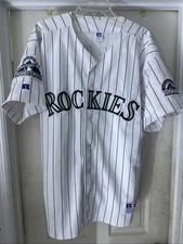 Russell Authentic Colorado Rockies  Larry Walker Jersey With 1998 All Star Patch