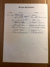 Nat King Cole Trio Very Rare 3x Autographed Page '46 Radio +Fairbanks Jr