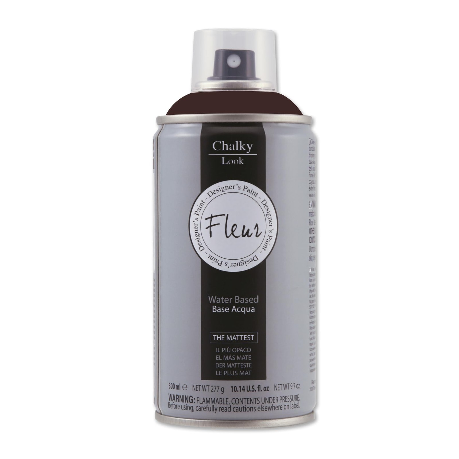 FLEUR Spray Vernice Chalk Paint, Extra Opaco, all' Acqua senza Odore, Multi b1Lr