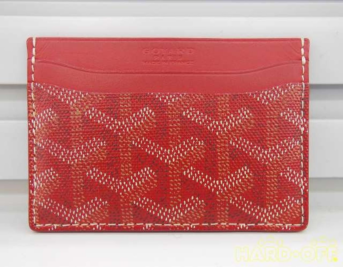 Goyard ケース レッド Goyard Paris Red card case Made in France | eBay