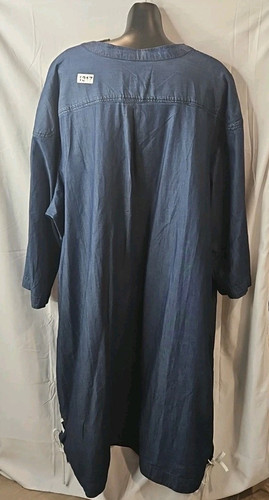 Ashley Stewart Damen Übergröße 30 Jeanskleid 100 % Baumwolle UVP 59,50 $ - Bild 7 von 8