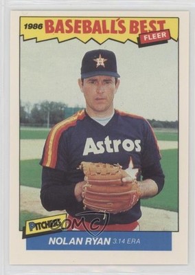 1986 Fleer Baseball's Best Sluggers vs Pitchers Nolan Ryan #30 HOF 0um3