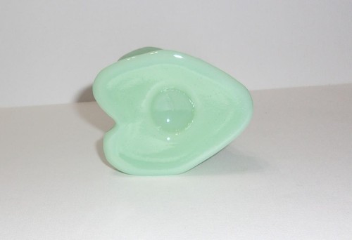 Mosser Glass Jadeite Jade Green Standing Bunny Rabbit with Basket Made In USA - Picture 6 of 6