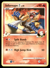 Infernape 43/111 Rising Rivals Regular Non Holo Pokemon Moderately Played MP