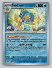 Simipour 042/182 Uncommon Paradox Rift Pokemon Reverse Holo Near Mint