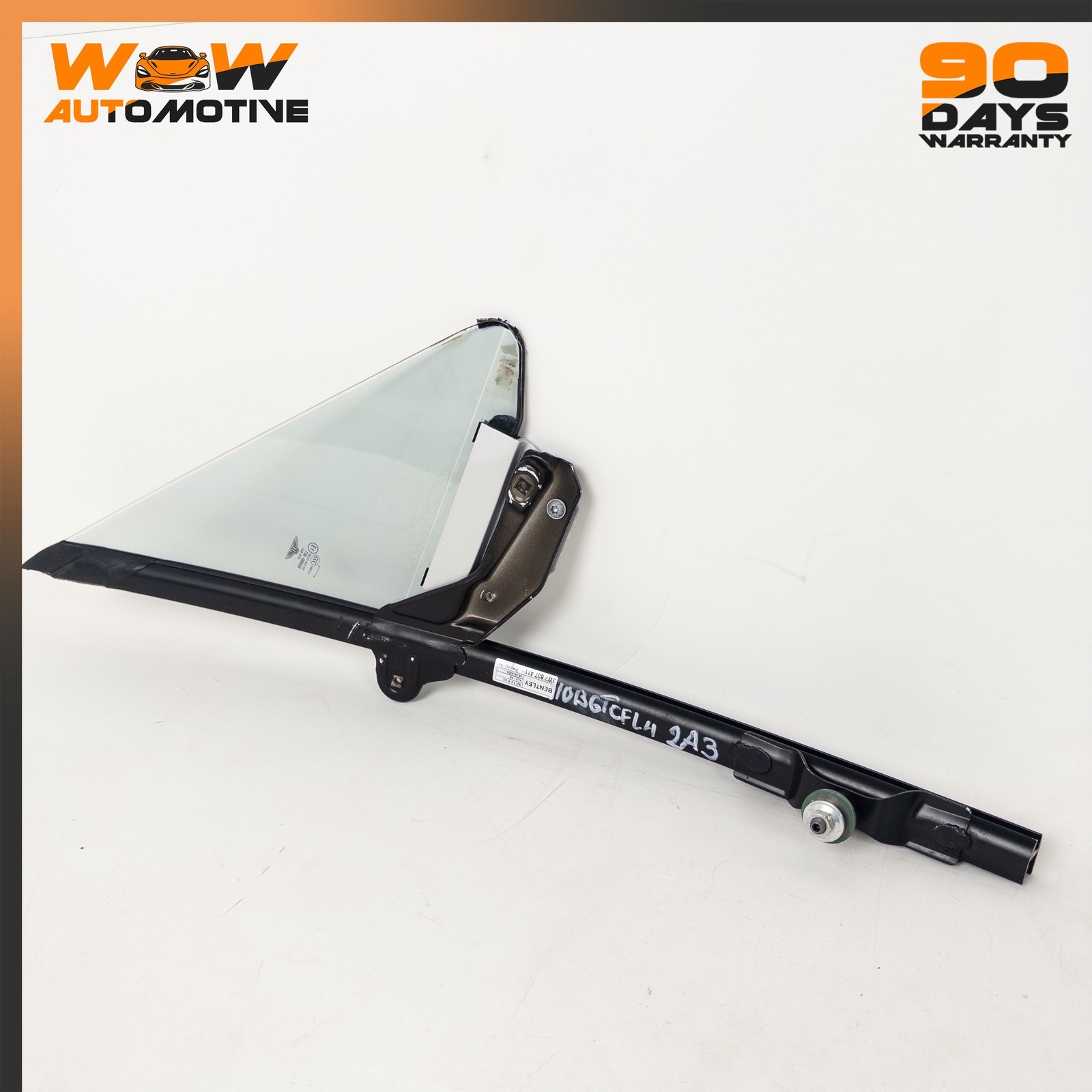 07-11 BENTLEY CONTINENTAL GTC FRONT LEFT DOOR QUARTER VENT WINDOW GLASS OEM