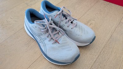 ASICS Gel-Kayano 29 Men s Size 12 Running Shoes   Gray, blue, and Red CLEAN