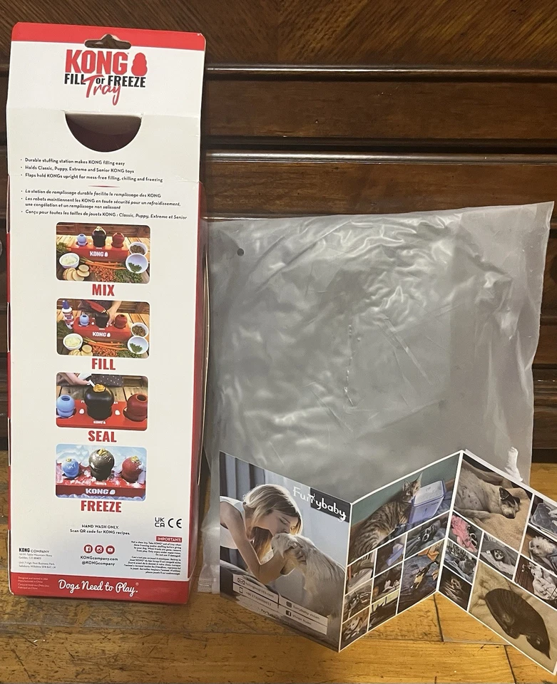 Paquete de manta para bebé peludo Lucy Arnés Kong Juguete para congelar Juguete de peluche y corbata Nuevo con etiquetas Foto 4 de 4