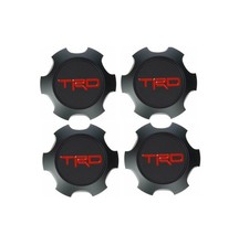 Toyota Trd Matte Black Center Cap Set Tacoma 4runner Fj Cruiser Ptr20-35111-bk