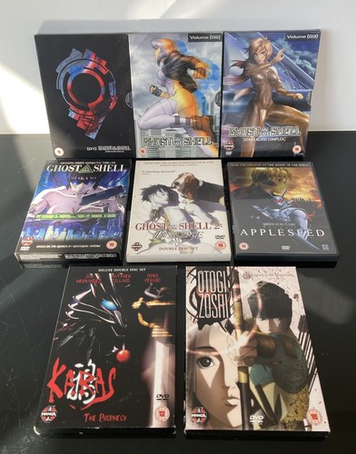 Manga Anime DVD Konvolut Ghost In The Shell Karas Otogi Zoshi Appleseed