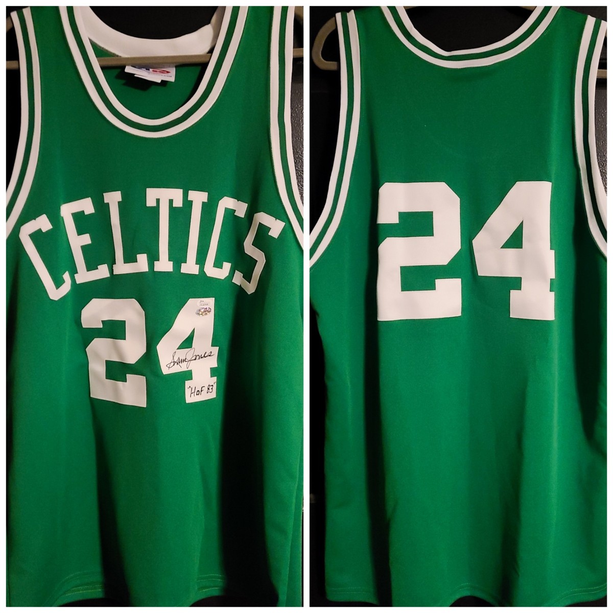Sam Jones☘️ NBA Champion Signed Inscribed NBA Boston Celtics