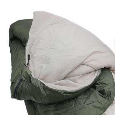 Amazon Basics Schlafsack Camping und Outdoor Queensize Double olivgrün warm und