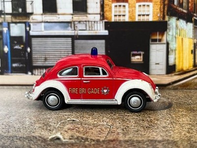 Honwell Volkswagen Classic Beetle Fire 1/72 - Toy Car - M