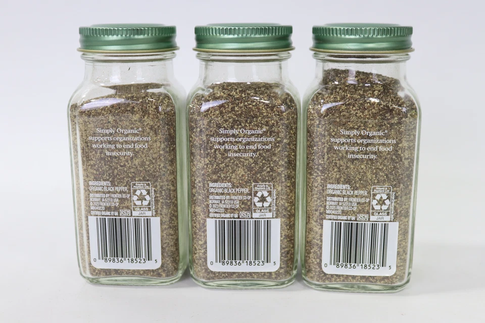 Simply Organic Ground Black Pepper 2.31 oz (Pack of 3) exp 05/01/2027 - Image 2 of 4