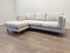 Habitat Newington Left Hand Corner Sofa Natural Flat Weave